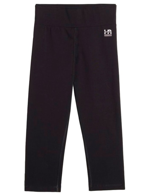 Calça Legging Capri In Action Em Algodão Orgânico - Preto