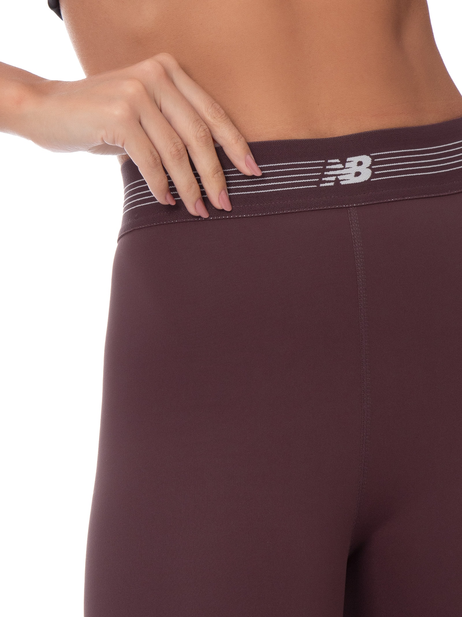 Calça Legging Feminina Ac 25 Marrom New Balance