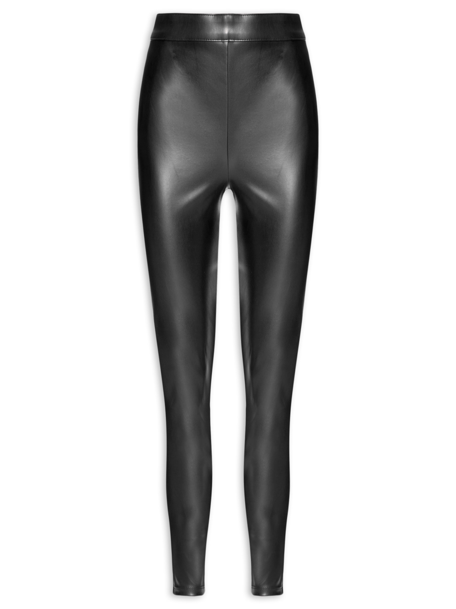Calça Legging Feminina Cintura Média Zíper Lateral Preto My Favorite