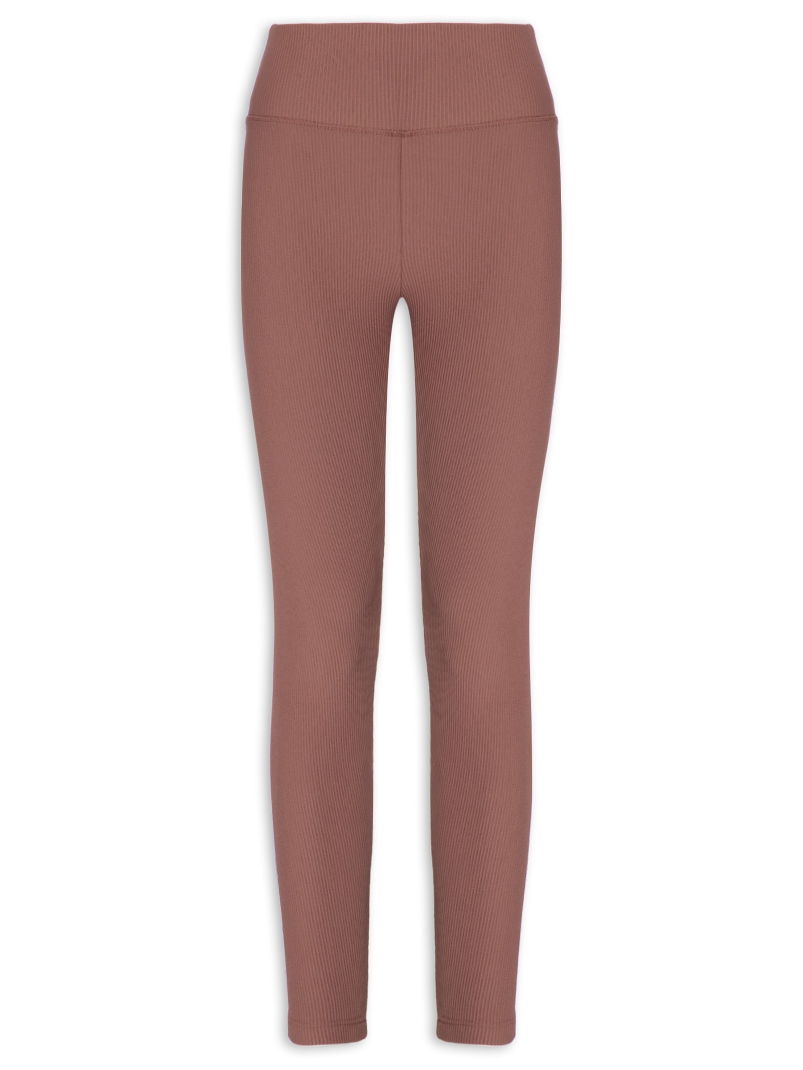 Calça Legging Feminina Life Ribbed III Marrom Fila