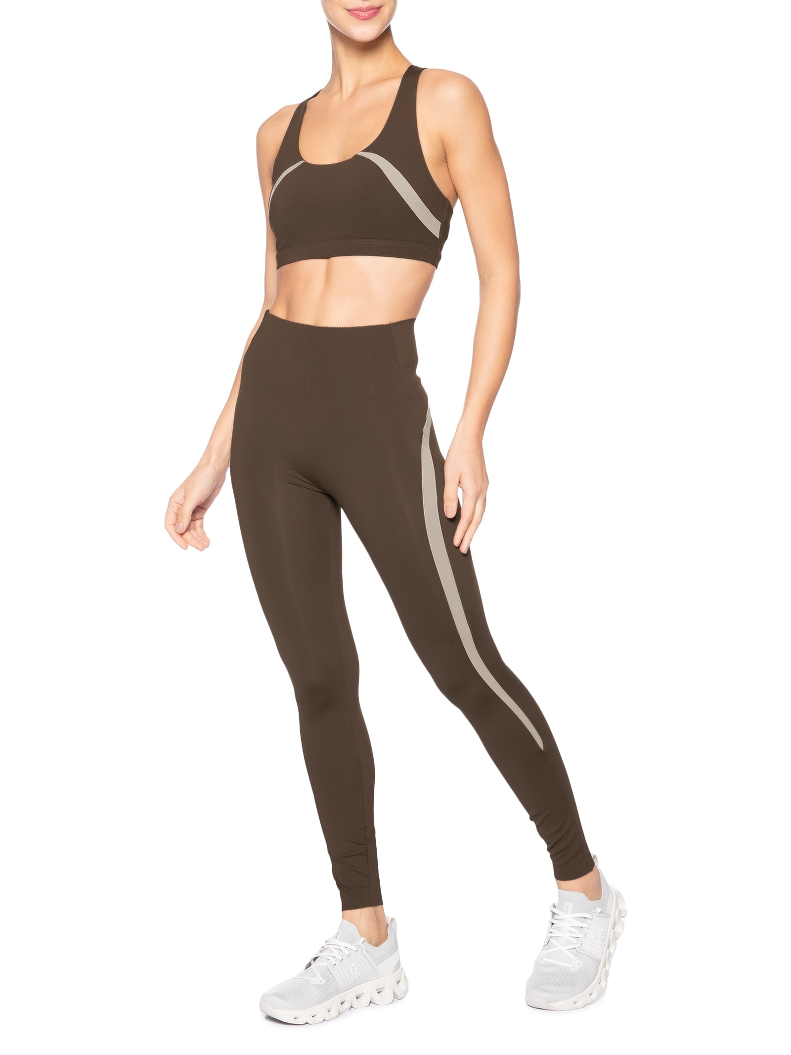 Calça Legging Feminina Marrom Hering Sports