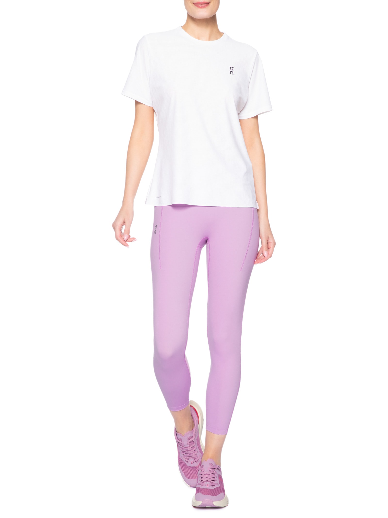 Calça Legging Feminina Performance Tights 7/8 Rosa On Running
