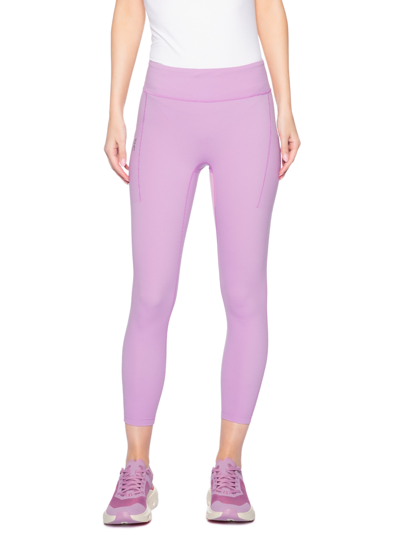 Calça Legging Feminina Performance Tights 7/8 Rosa On Running