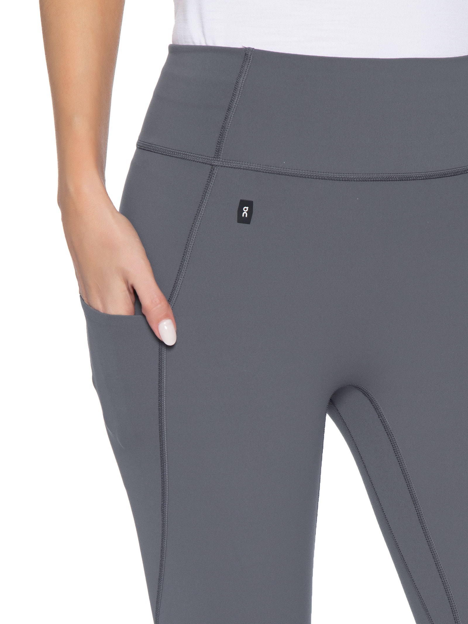 Calça Legging Feminino Studio Tights 7/8 Cinza On Running