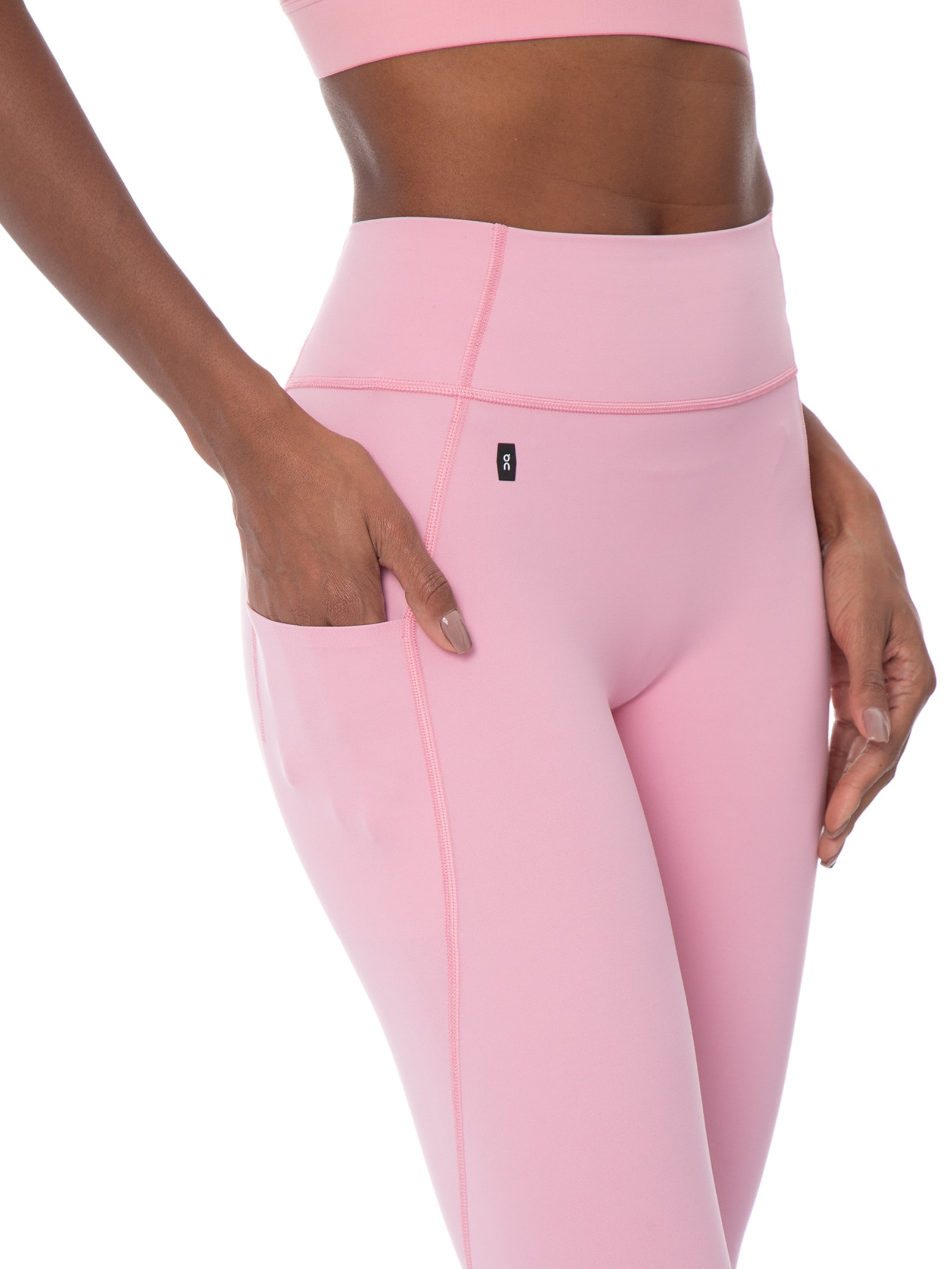 Calça Legging Feminino Studio Tights 7/8 Rosa On Running
