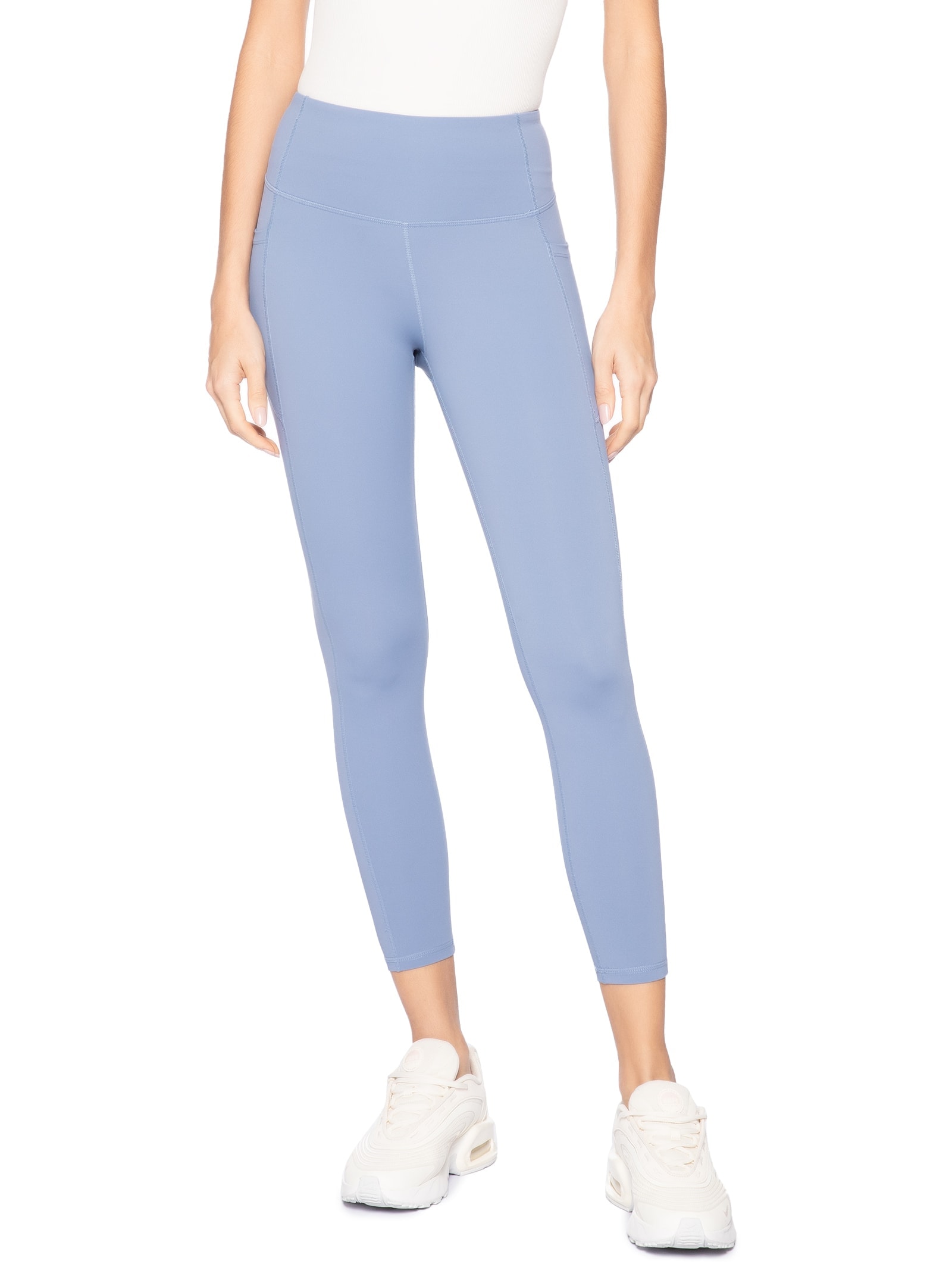 Calça Legging Fitness Feminina Azul Basiq