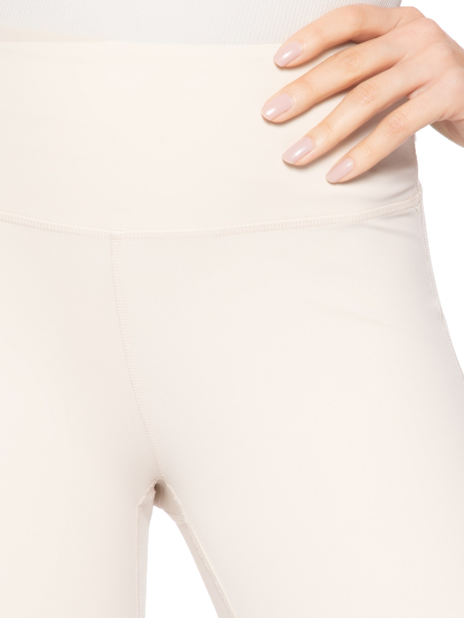 Calça Legging Fitness Feminina Bege Basiq