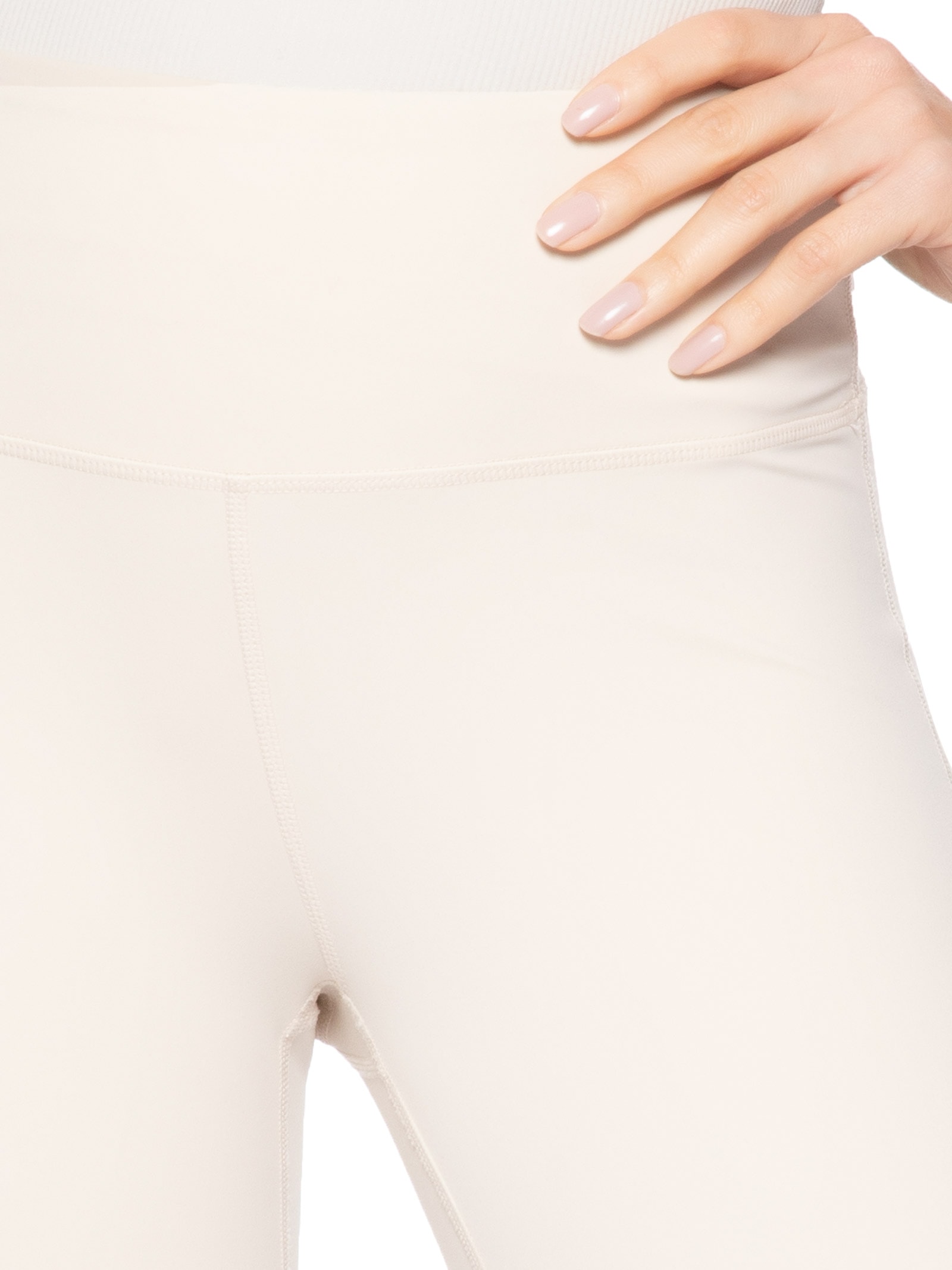 Calça Legging Fitness Feminina Bege Basiq