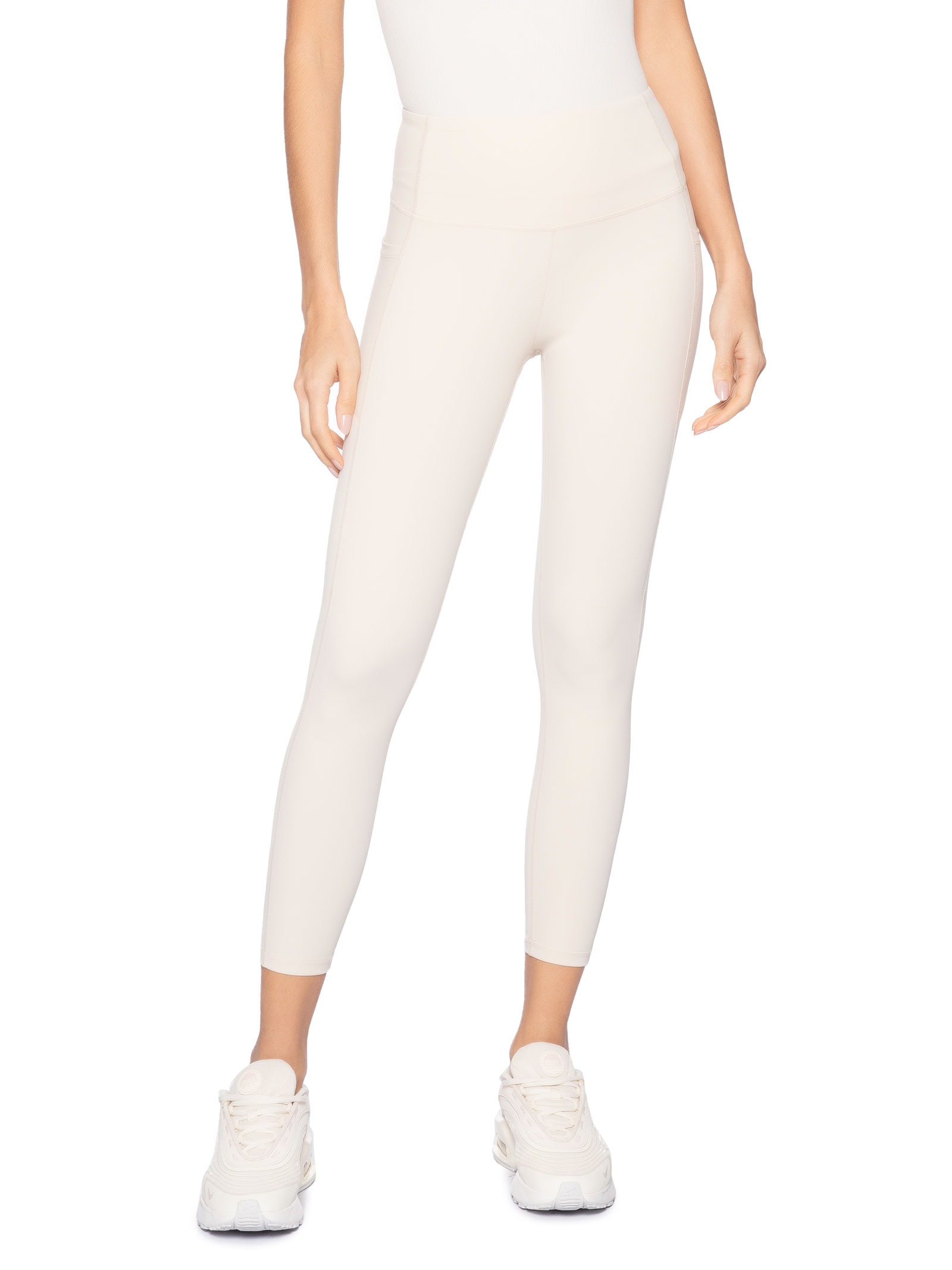 Calça Legging Fitness Feminina Bege Basiq