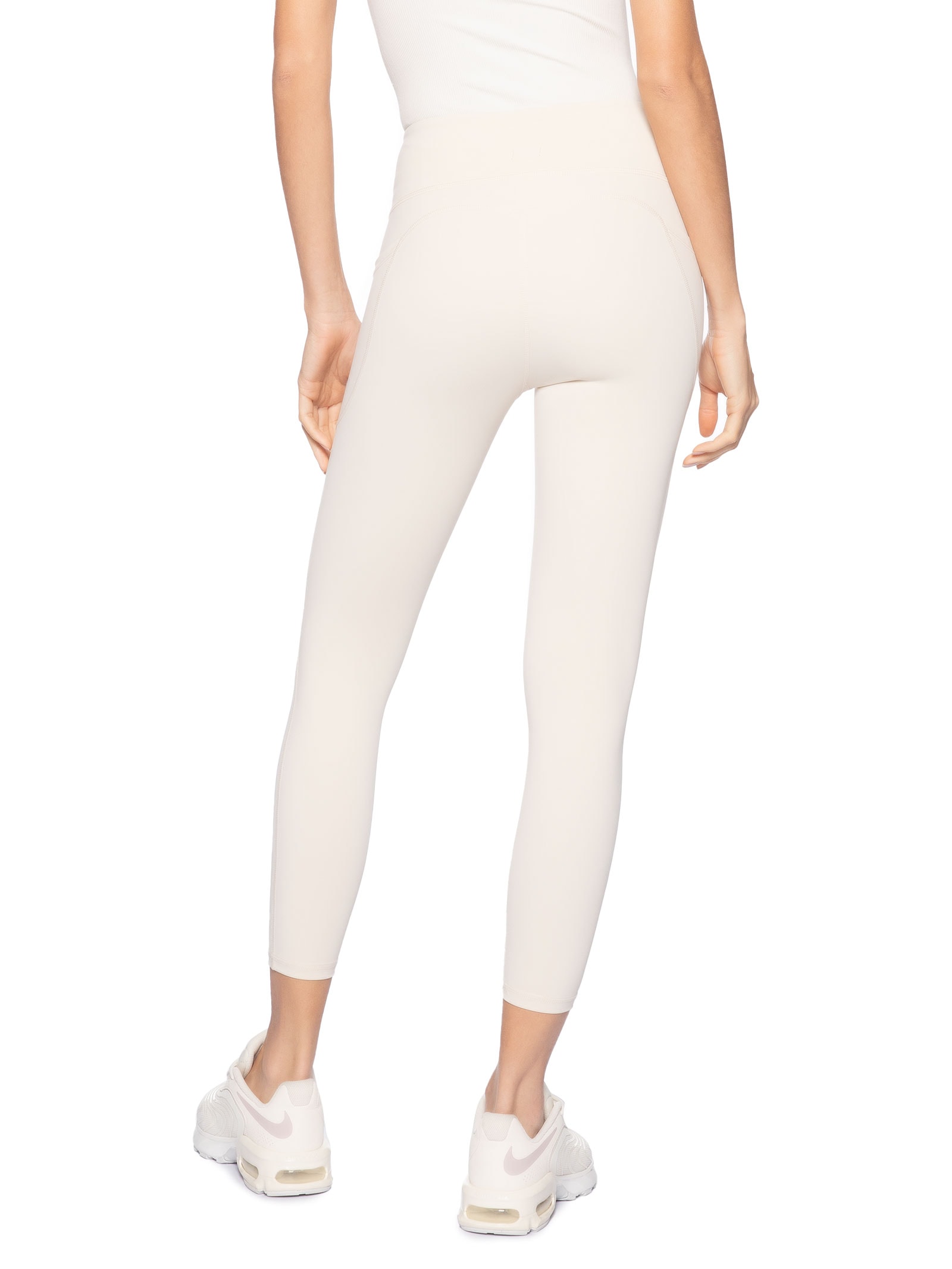 Calça Legging Fitness Feminina Bege Basiq