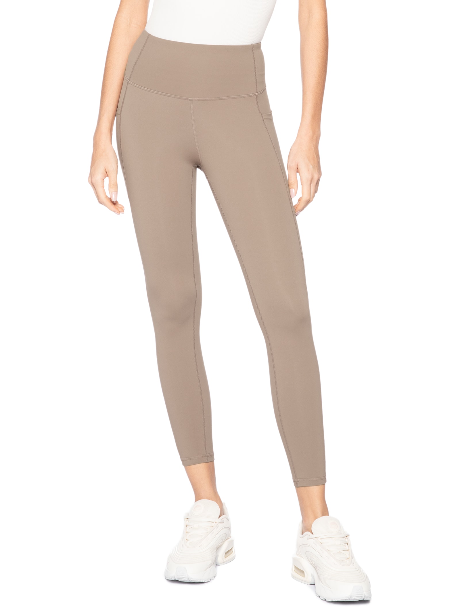 Calça Legging Fitness Feminina Marrom Basiq