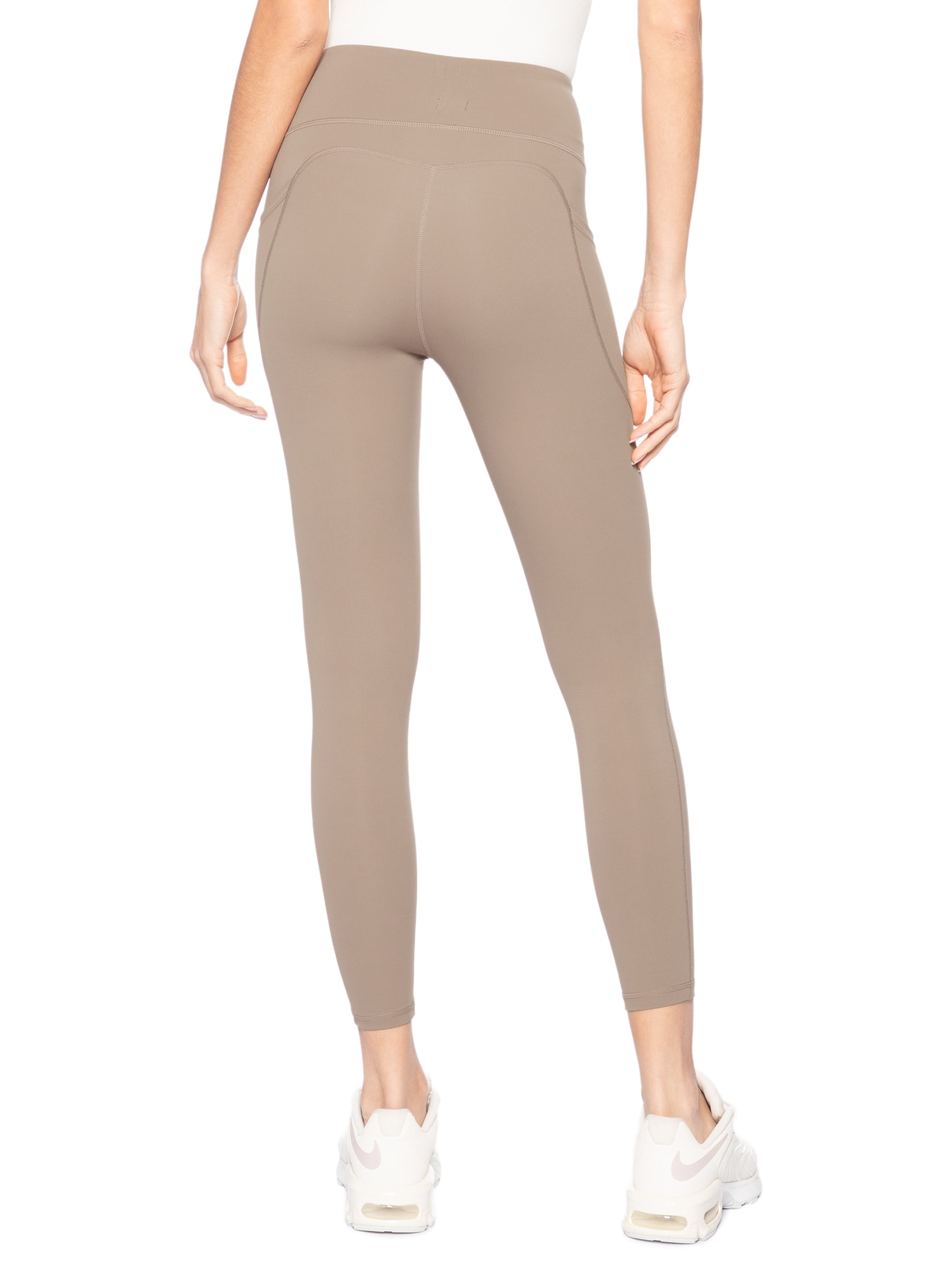 Calça Legging Fitness Feminina Marrom Basiq