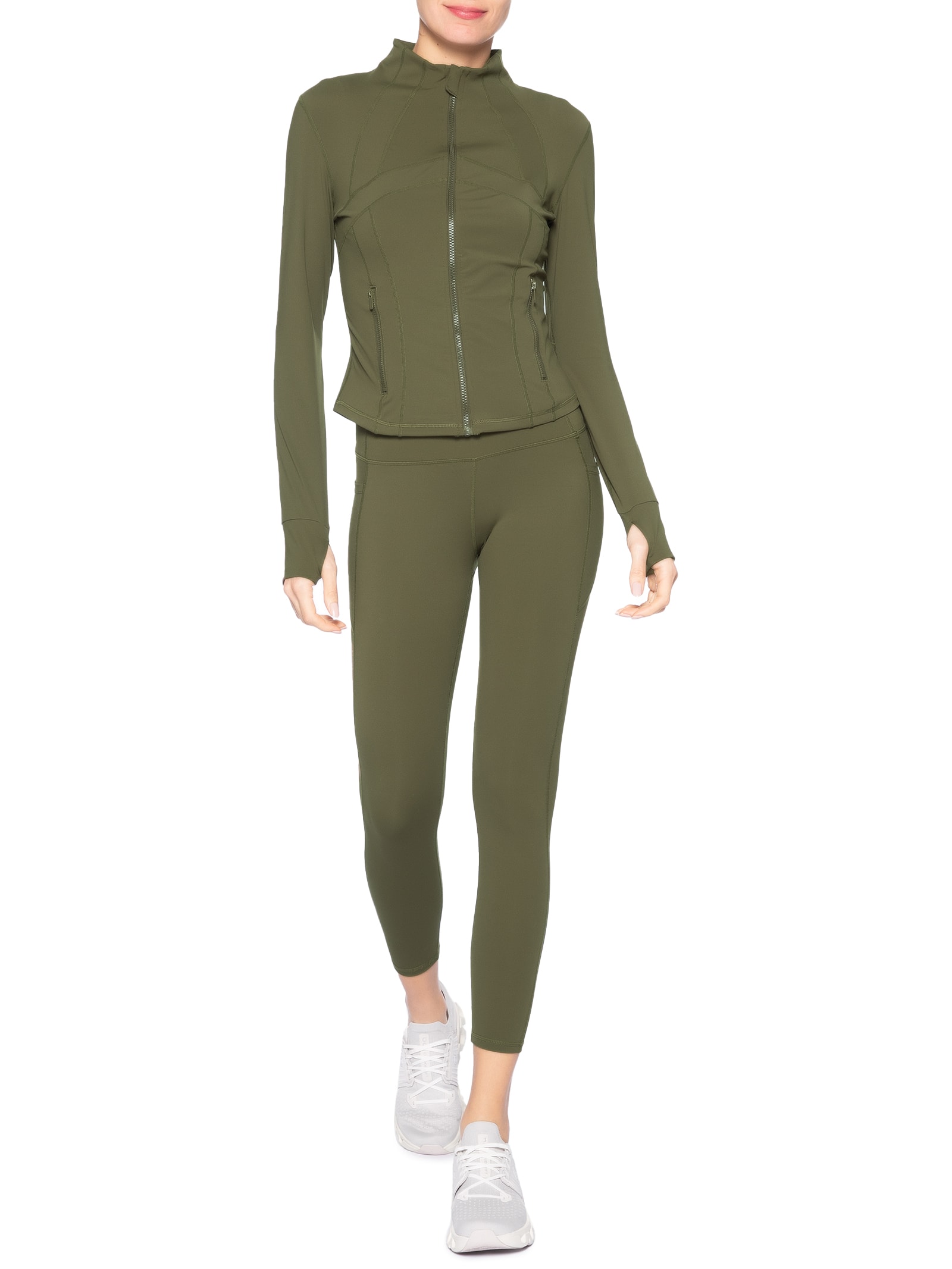 Calça Legging Fitness Feminina Verde Basiq