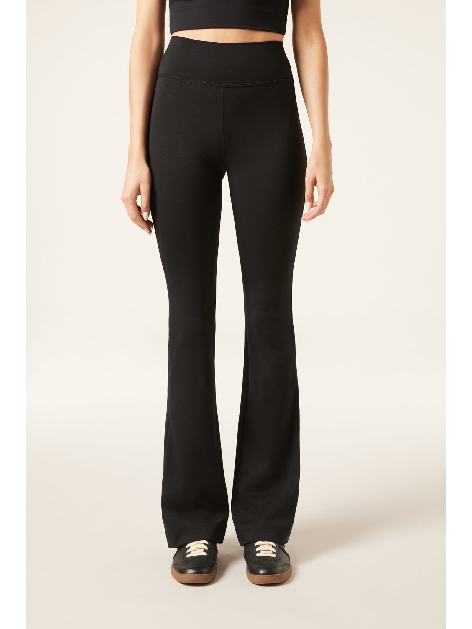 Calça Legging Flare Soft Touch First Class Preto Calzedonia
