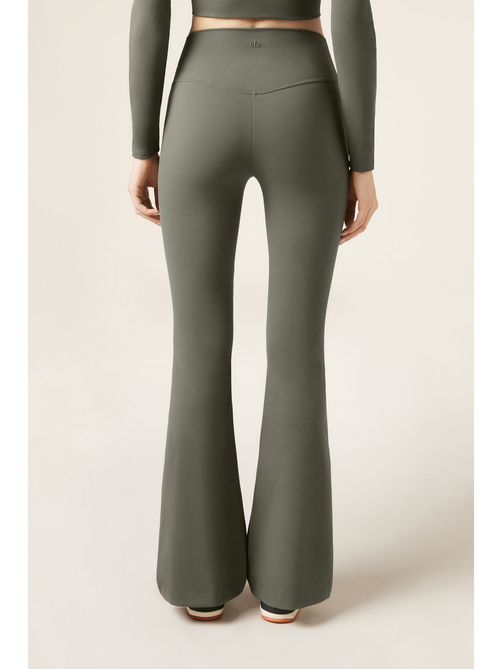 Calça Legging Flare Soft Touch First Class Verde Calzedonia