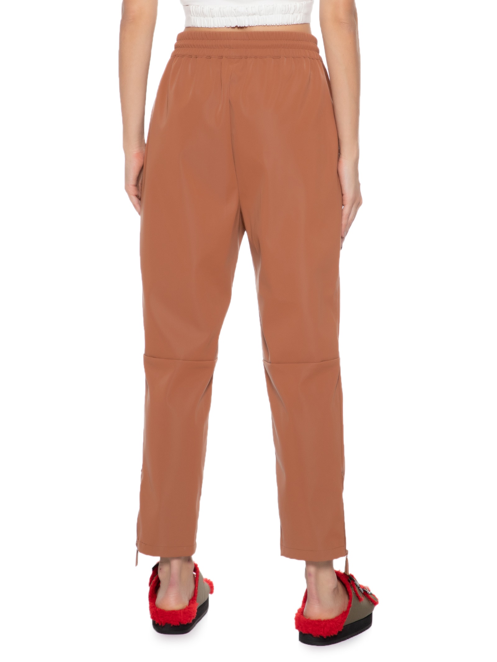 Calça Like Leather Emborrachada Bege Animale Jeans