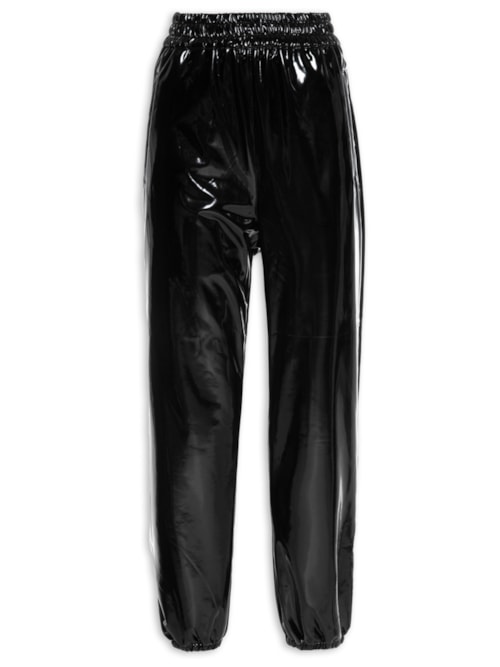 Calça Like Leather Jogger – Preto