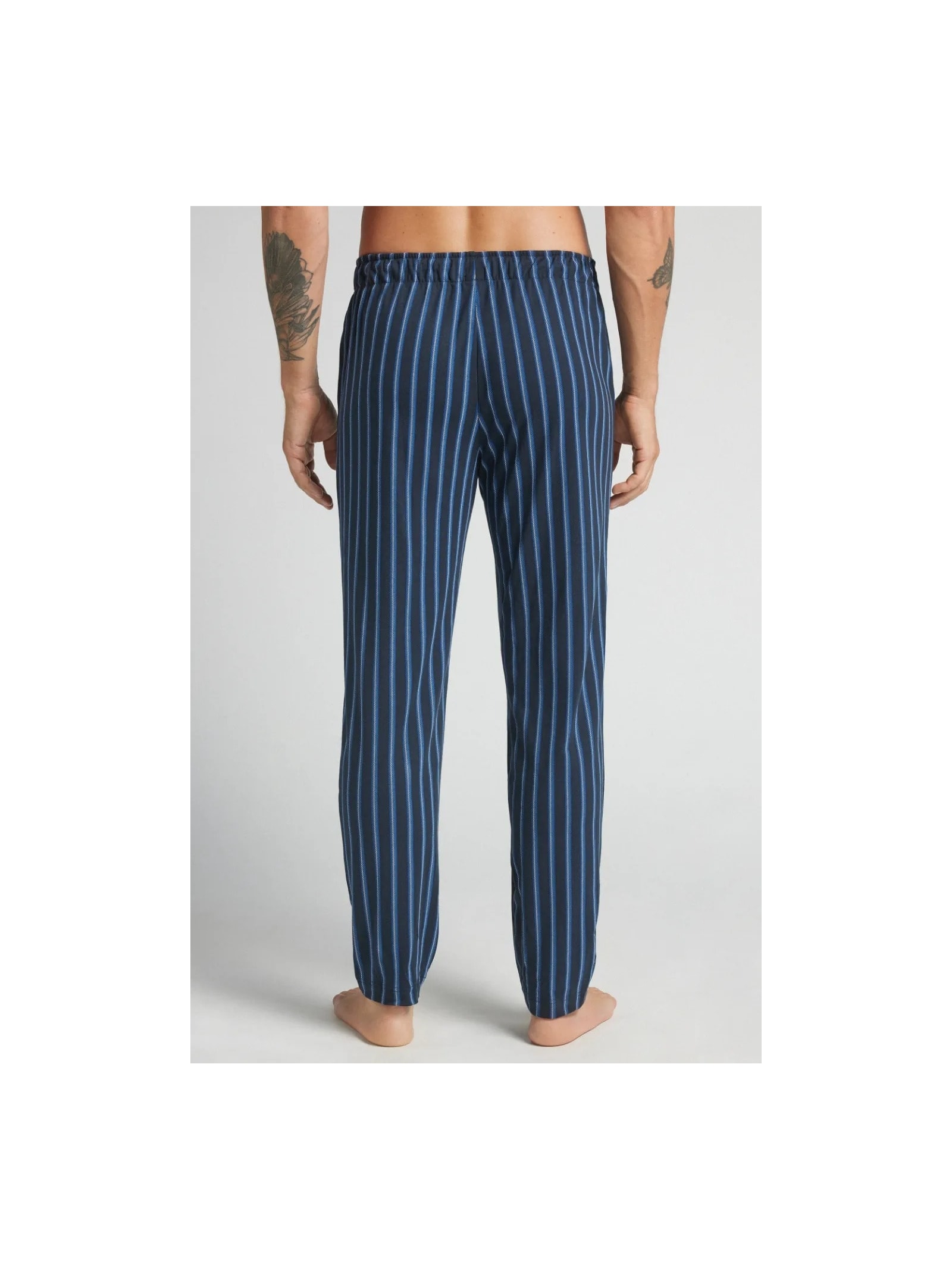 Calça Listrada Em Algodão Azul Intimissimi