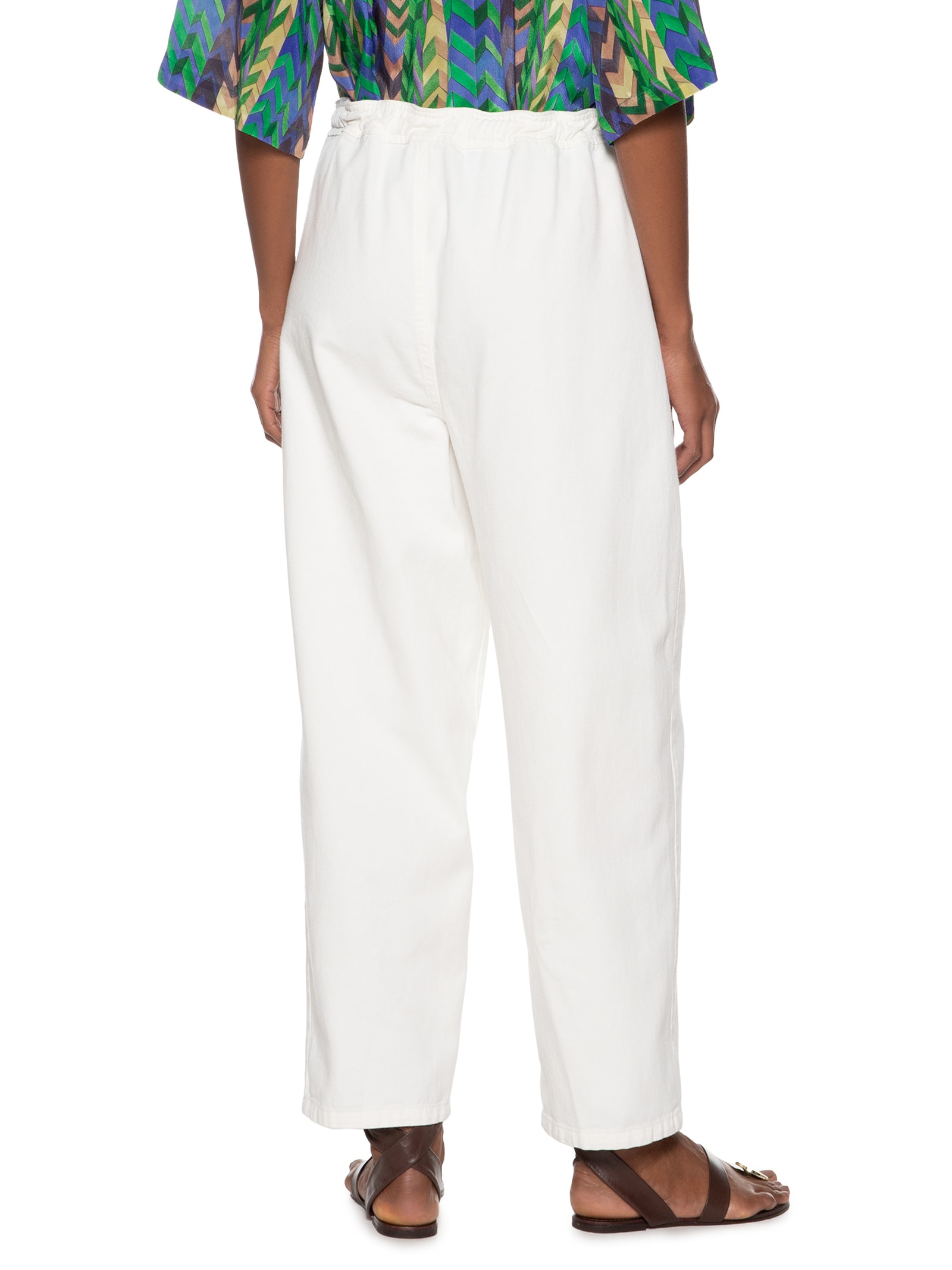 Calça Loose Off Macacão Branco Animale