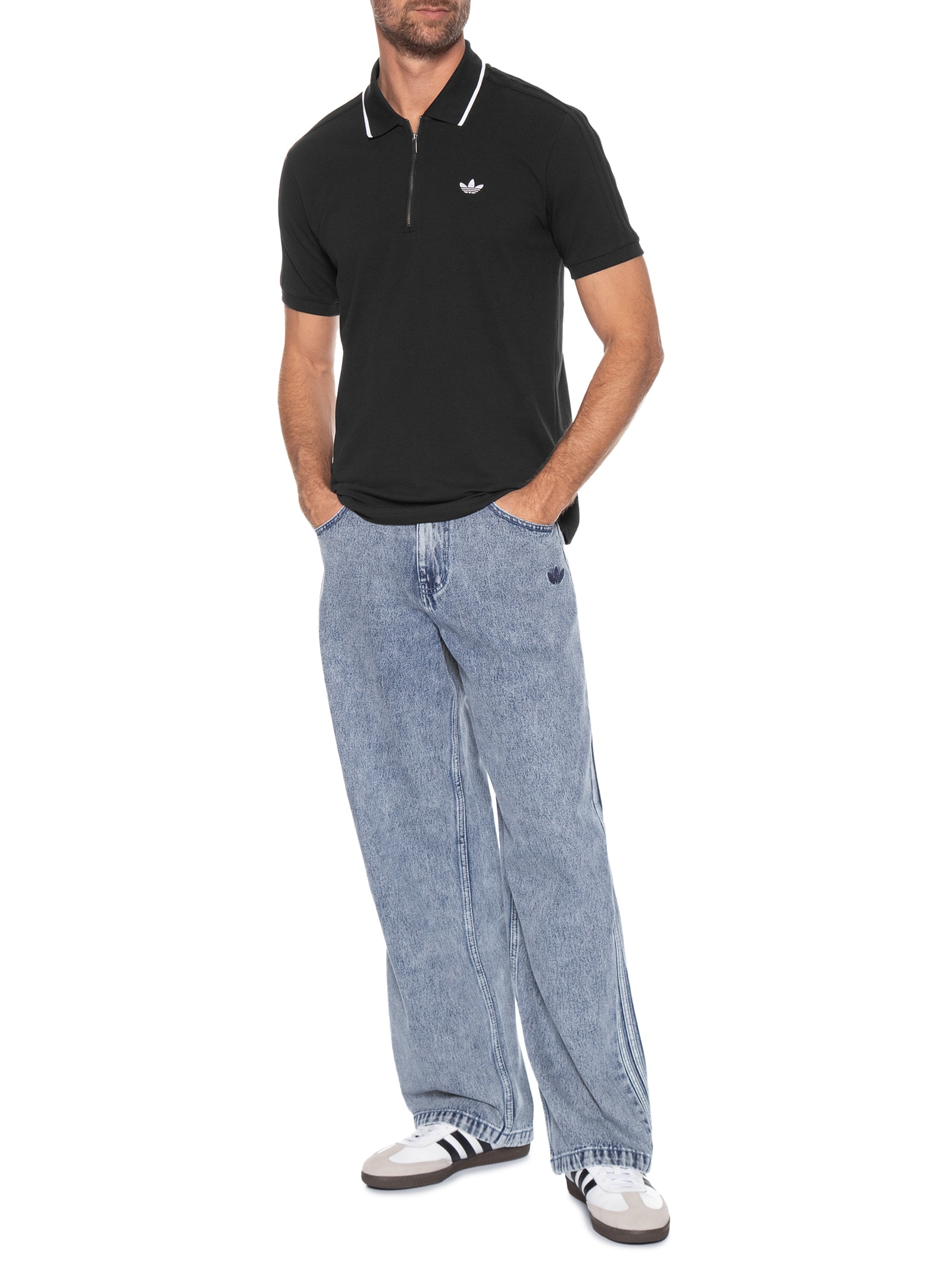 Calça Masculin Jeans Azul Adidas Originals