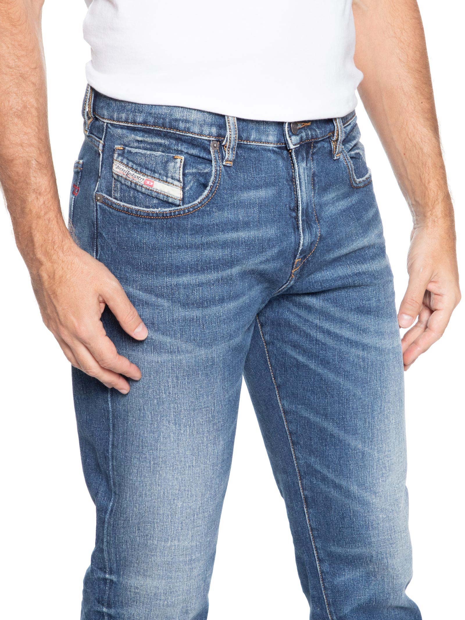 Calça Masculina 2019 D-Strukt L32 Pantaloni Azul Diesel