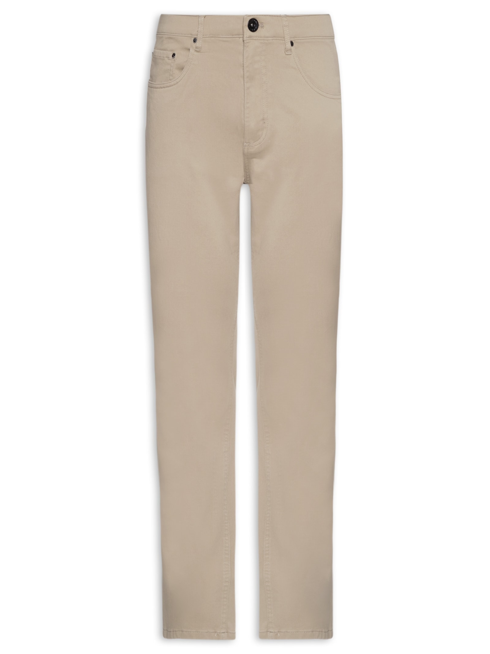 Calça Masculina 5 Pockets Chino Slim Fit Color Comfort Marrom Aramis
