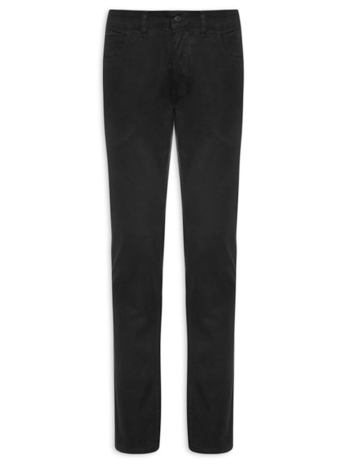Calça Masculina 5 Pockets Color Lisa – Preto