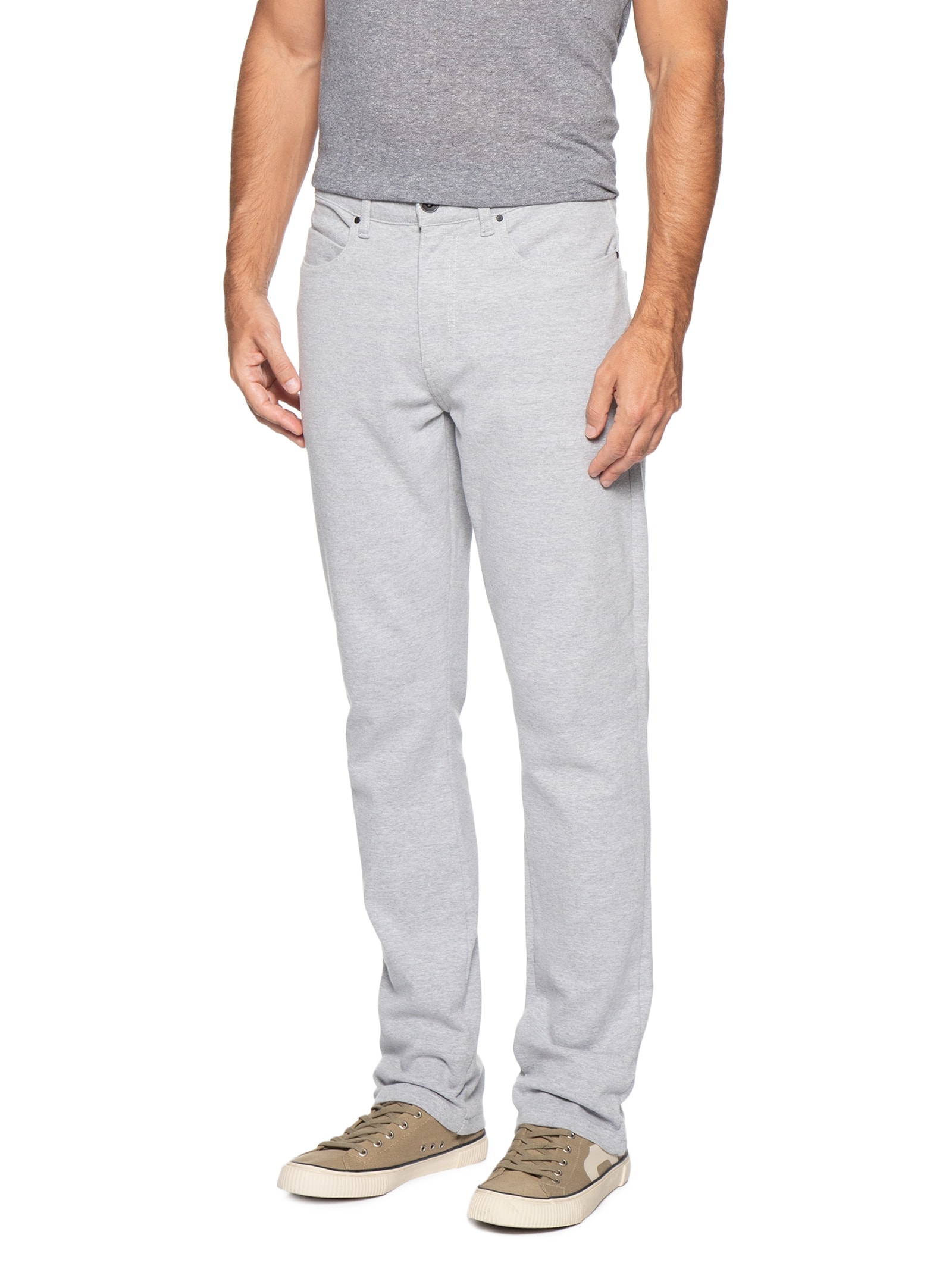 Calça Masculina 5 Pockets Moletom Cinza Reserva