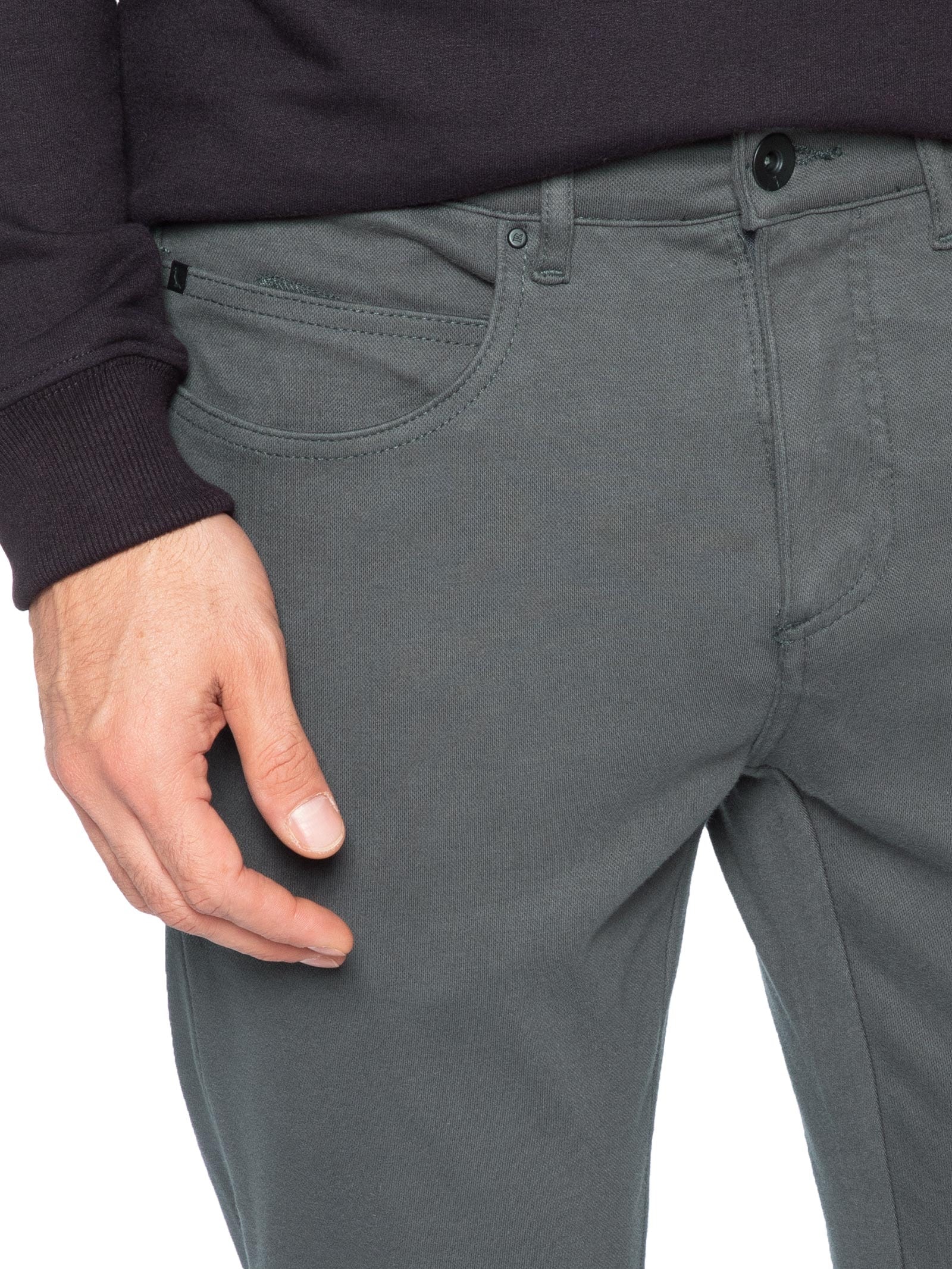 Calça Masculina 5 Pockets Moletom Cinza Reserva