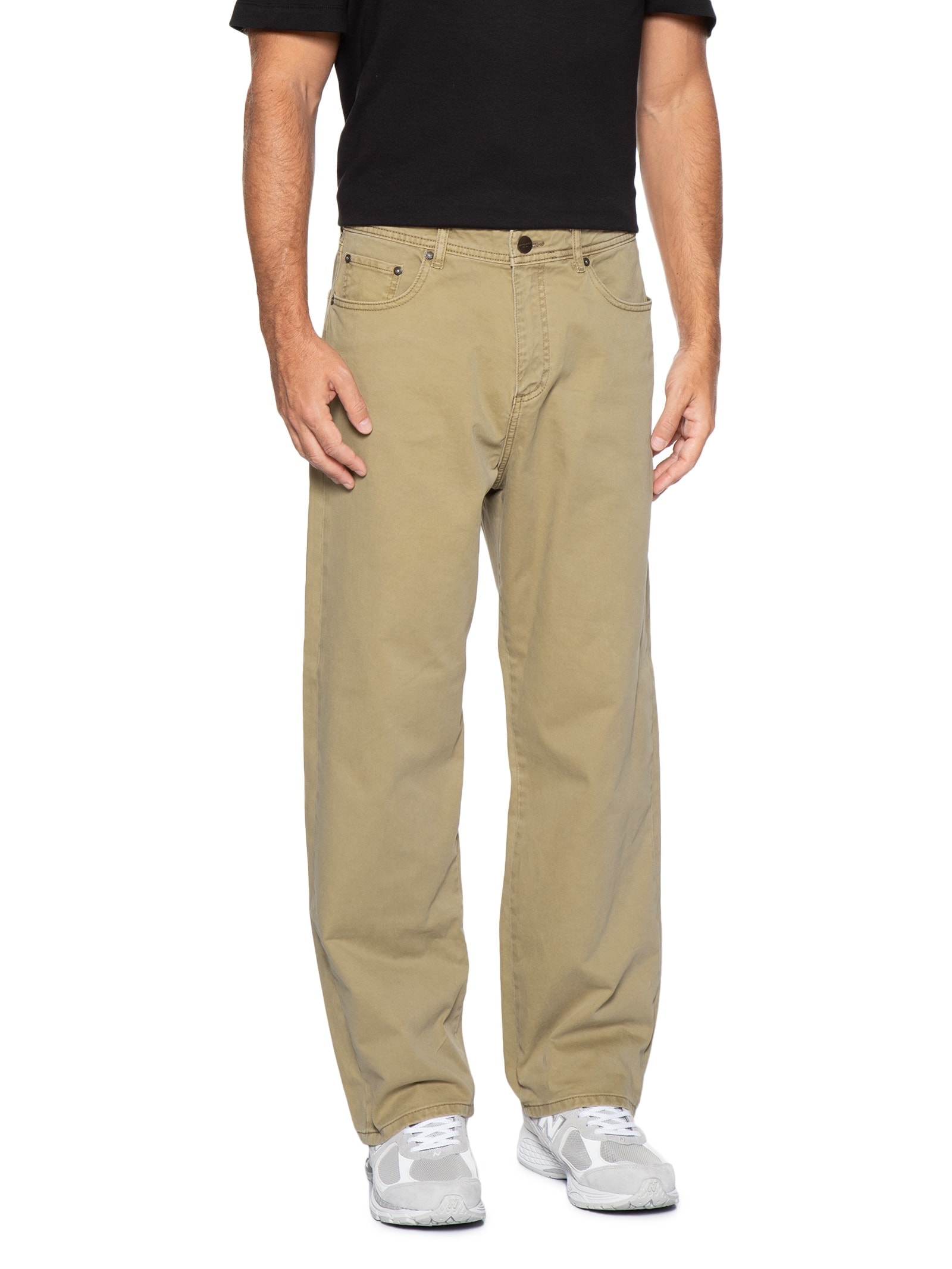 Calça Masculina 5 Pockets Original Fit Bege Jack & Jones
