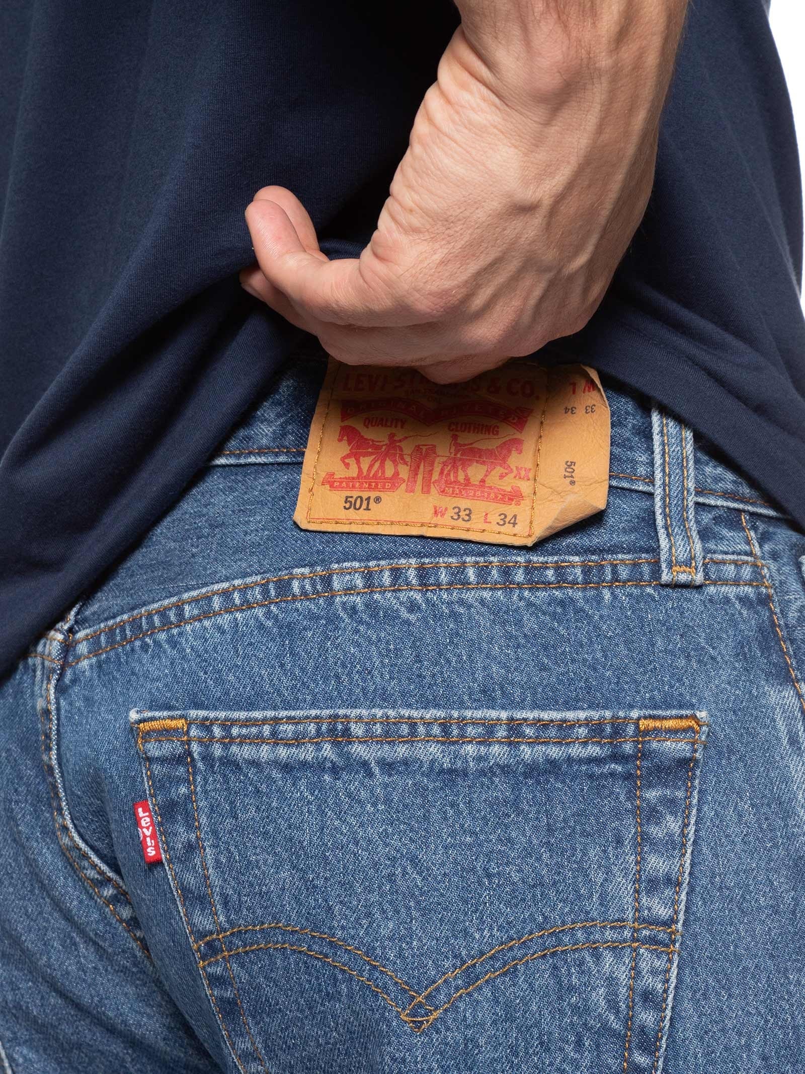 Calça Masculina 501® Original Fit Azul Levi's