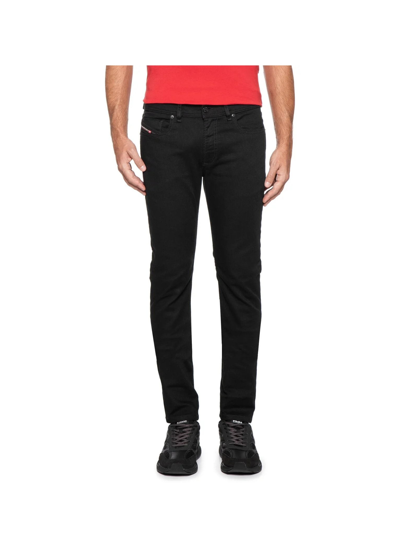 Calça Masculina 979 Sleenker Black Denim Preto Diesel