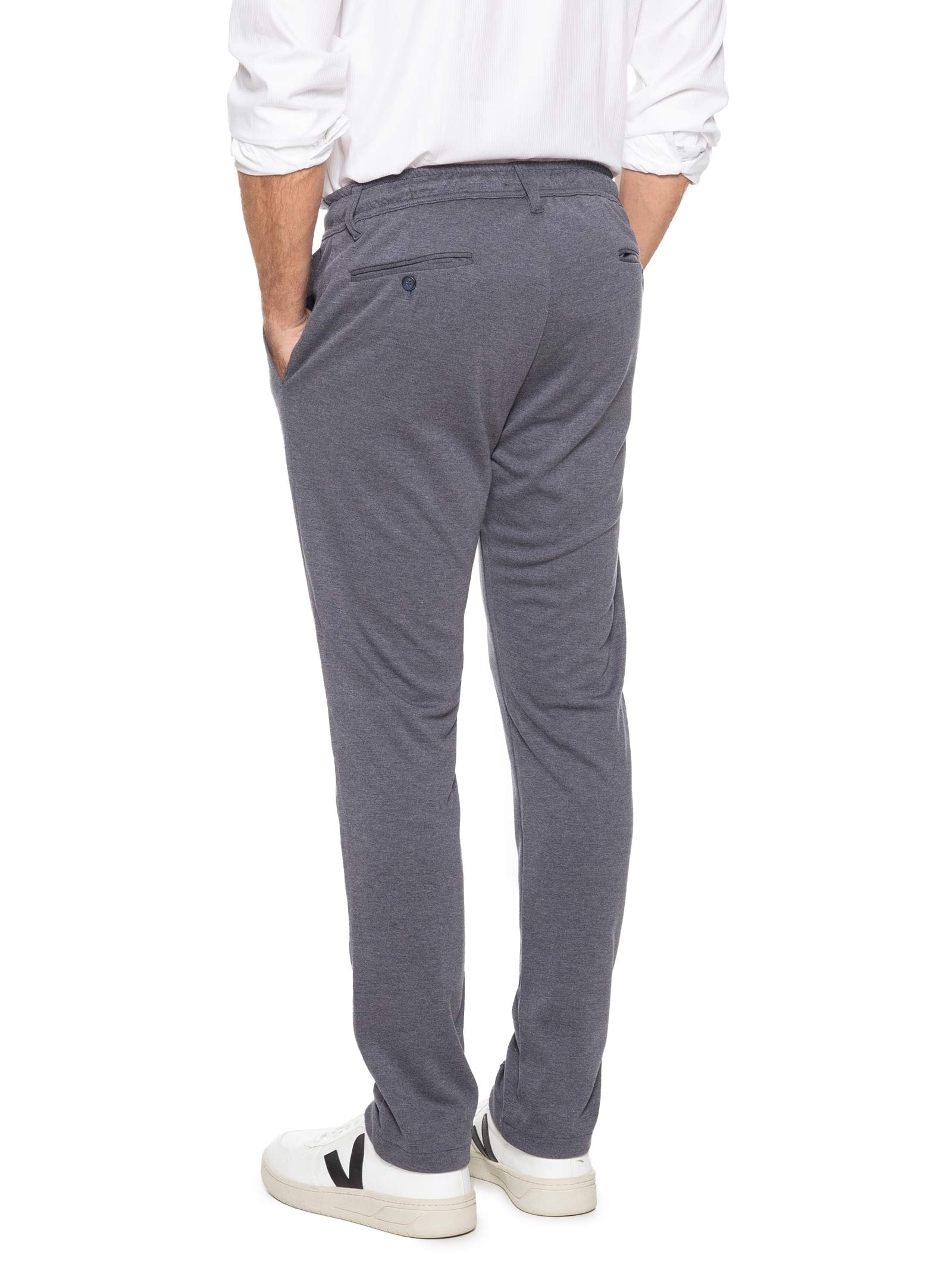 Calça Masculina Alfaiataria Comfy Slim Cinza '2 Essential