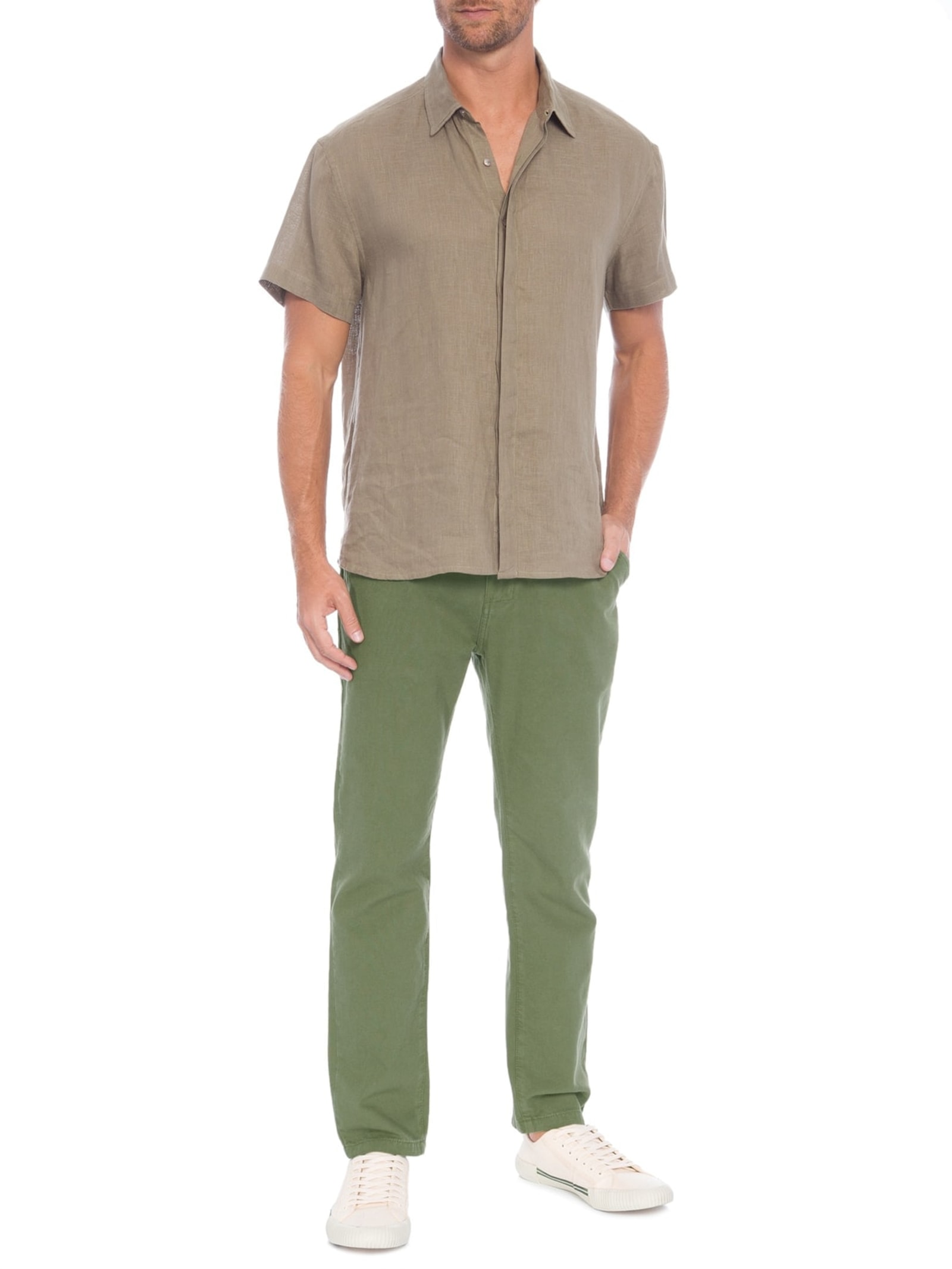 Calça Masculina Alfaiataria E-basics Verde Osklen