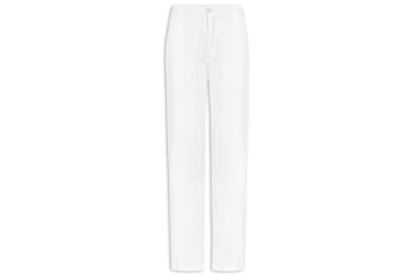 Calça Masculina Alfaiataria Fluid Linen - Branco