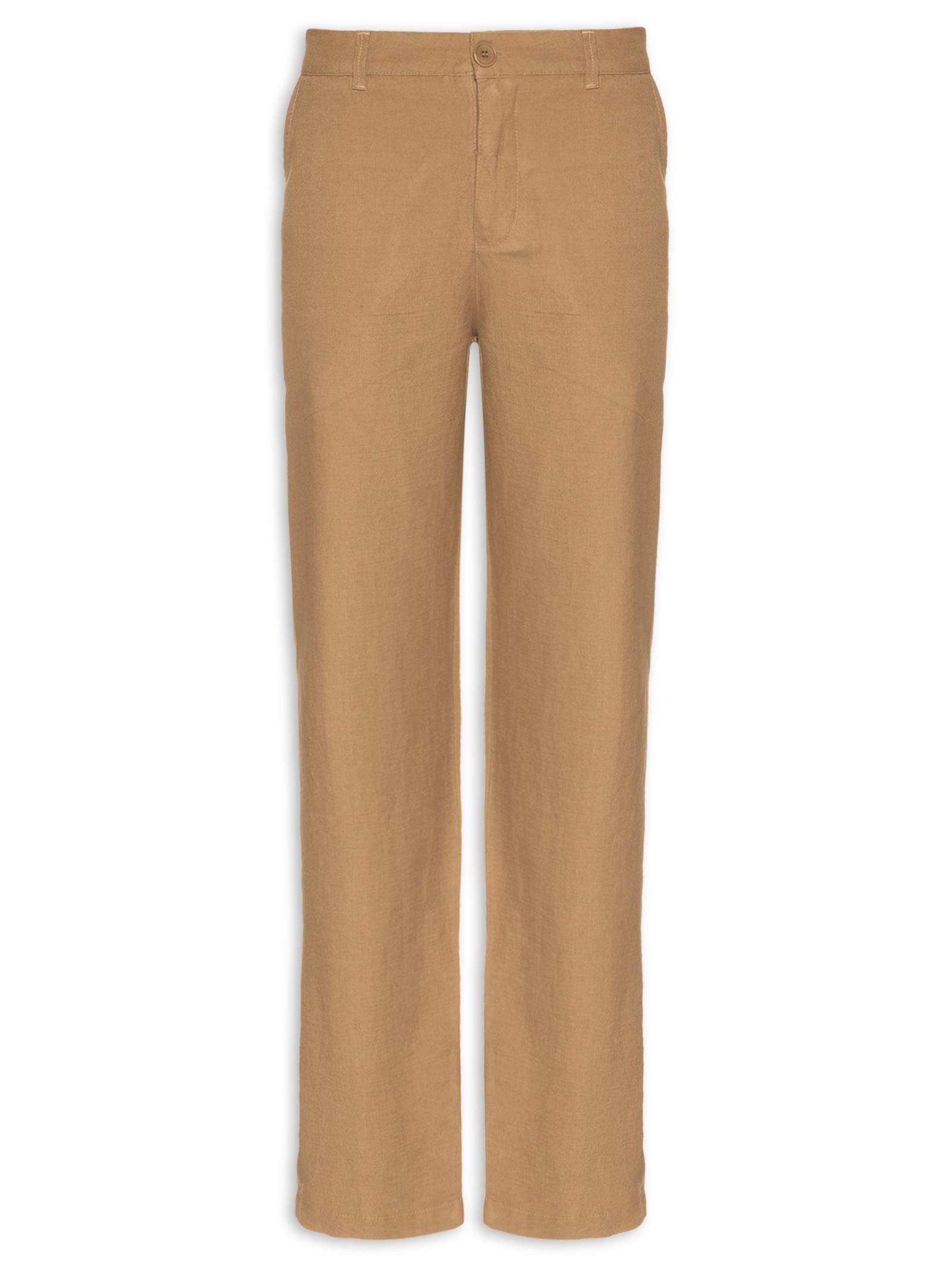 Calça Masculina Alfaiataria Fluid Linen Marrom Osklen
