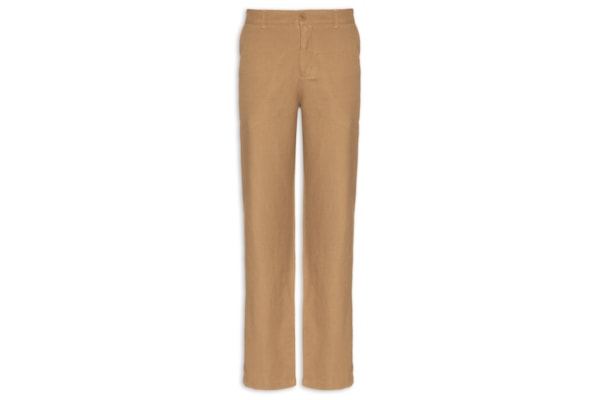 Calça Masculina Alfaiataria Fluid Linen - Marrom