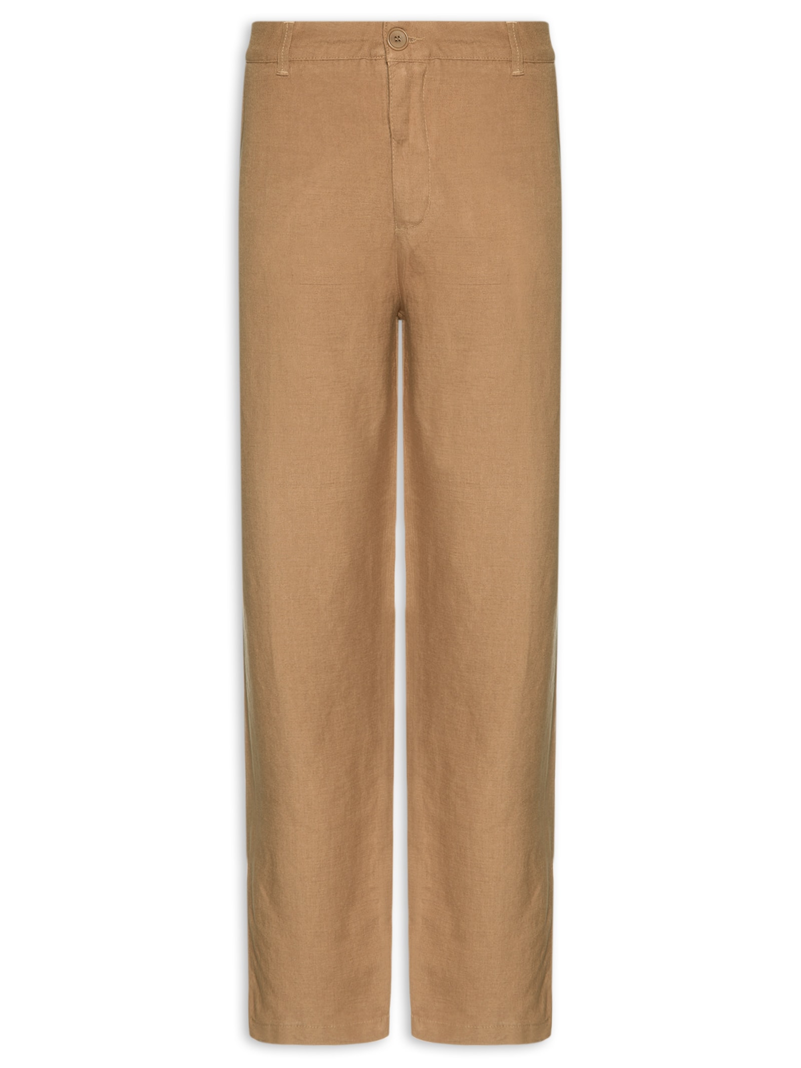 Calça Masculina Alfaiataria Fluid Linen Marrom Osklen