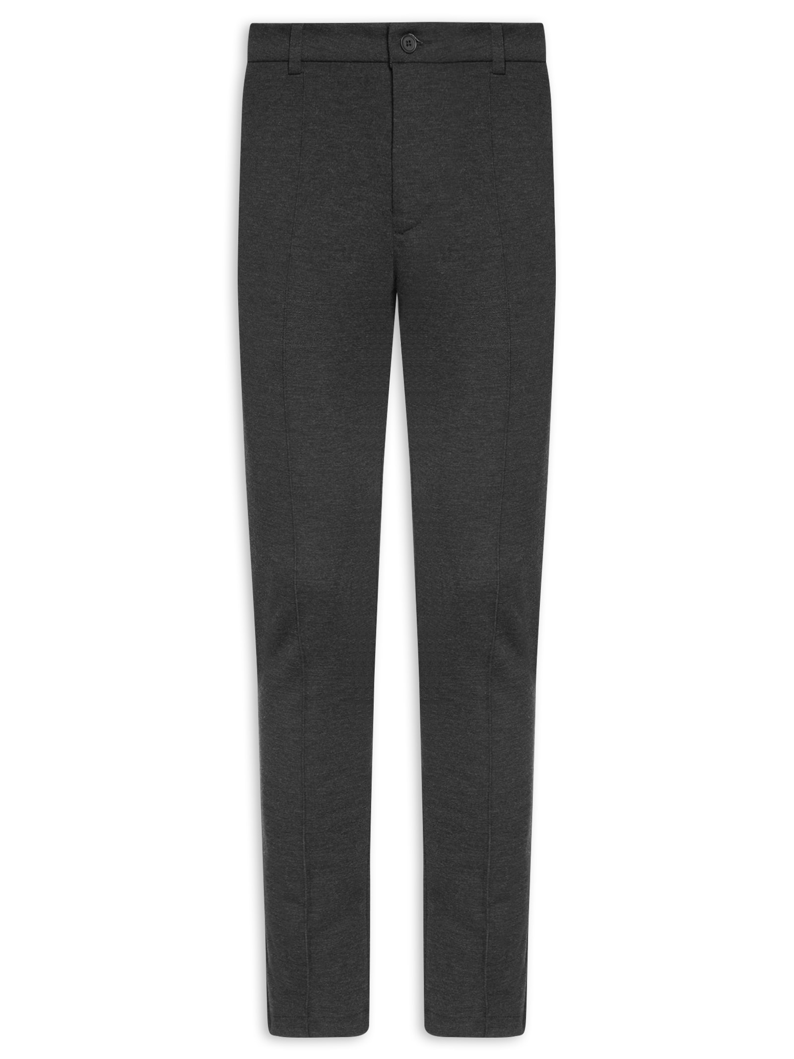 Calça Masculina Alfaiataria Friso Mescla Cinza Sergio K