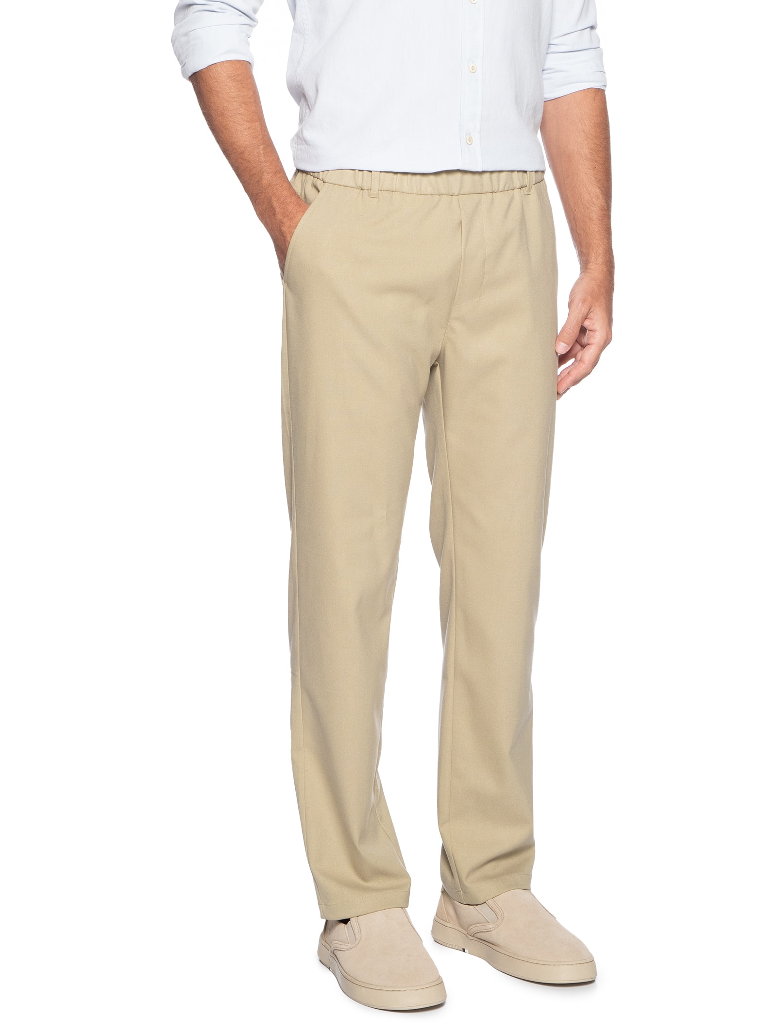 Calça Masculina Alfaiataria Knit Marrom Osklen