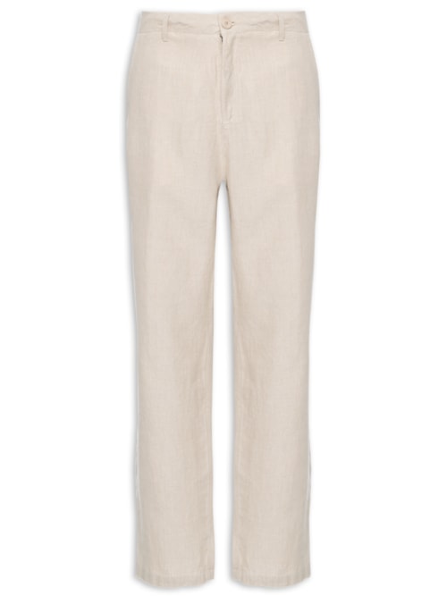 Calça Masculina Alfaiataria Linen Classic New - Bege