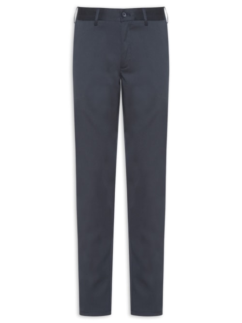 Calça Masculina Alfaiataria Moderna Reta – Azul
