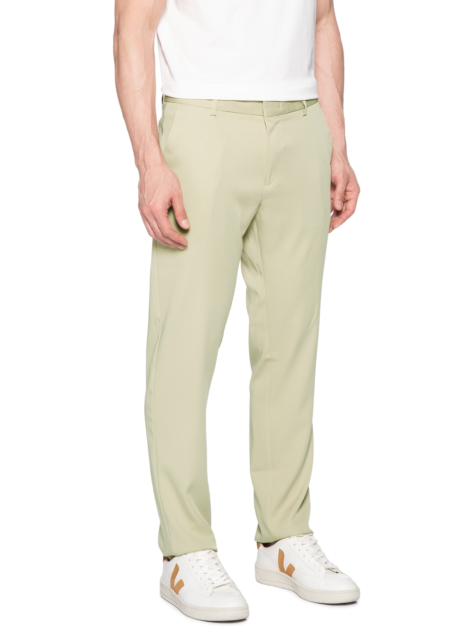 Calça Masculina Alfaiataria Moderna Two Bege '2 Essential