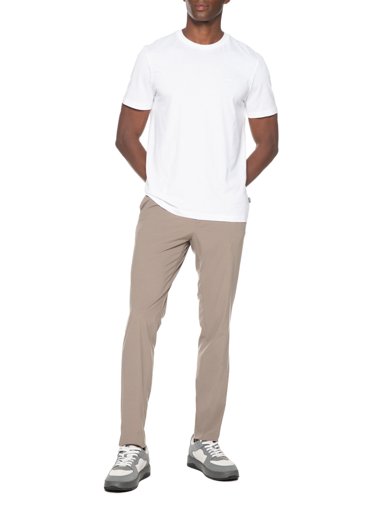 Calça Masculina Alfaiataria P Genius Bege Boss