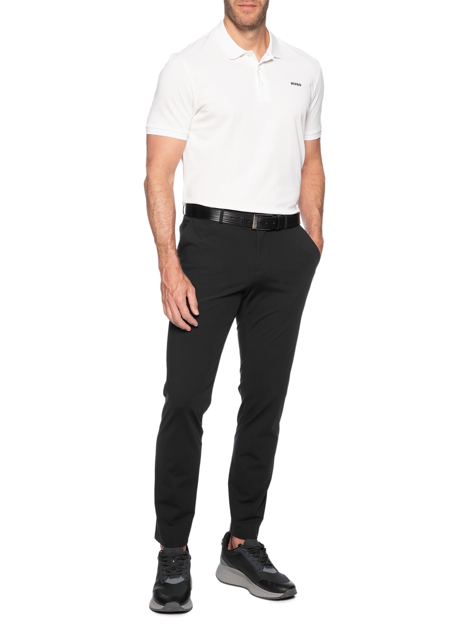 Calça Masculina Alfaiataria P Genius Preto Boss