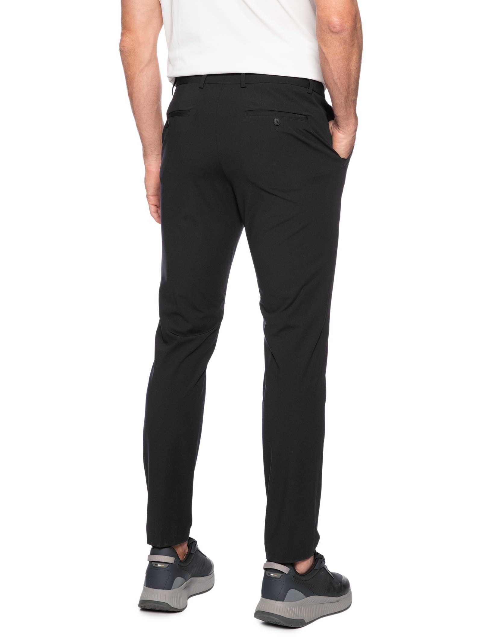 Calça Masculina Alfaiataria P Genius Preto Boss