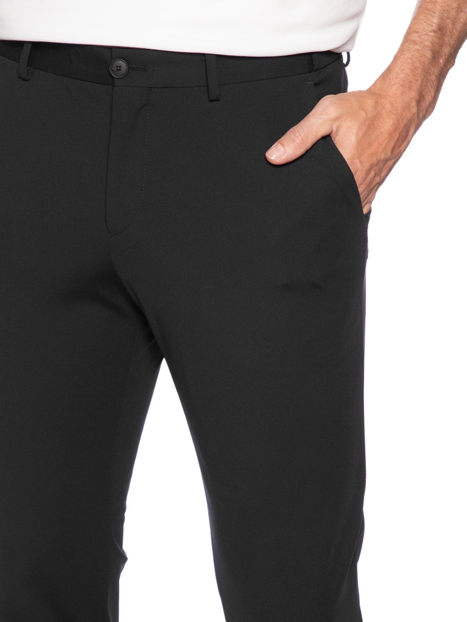 Calça Masculina Alfaiataria P Genius Preto Boss