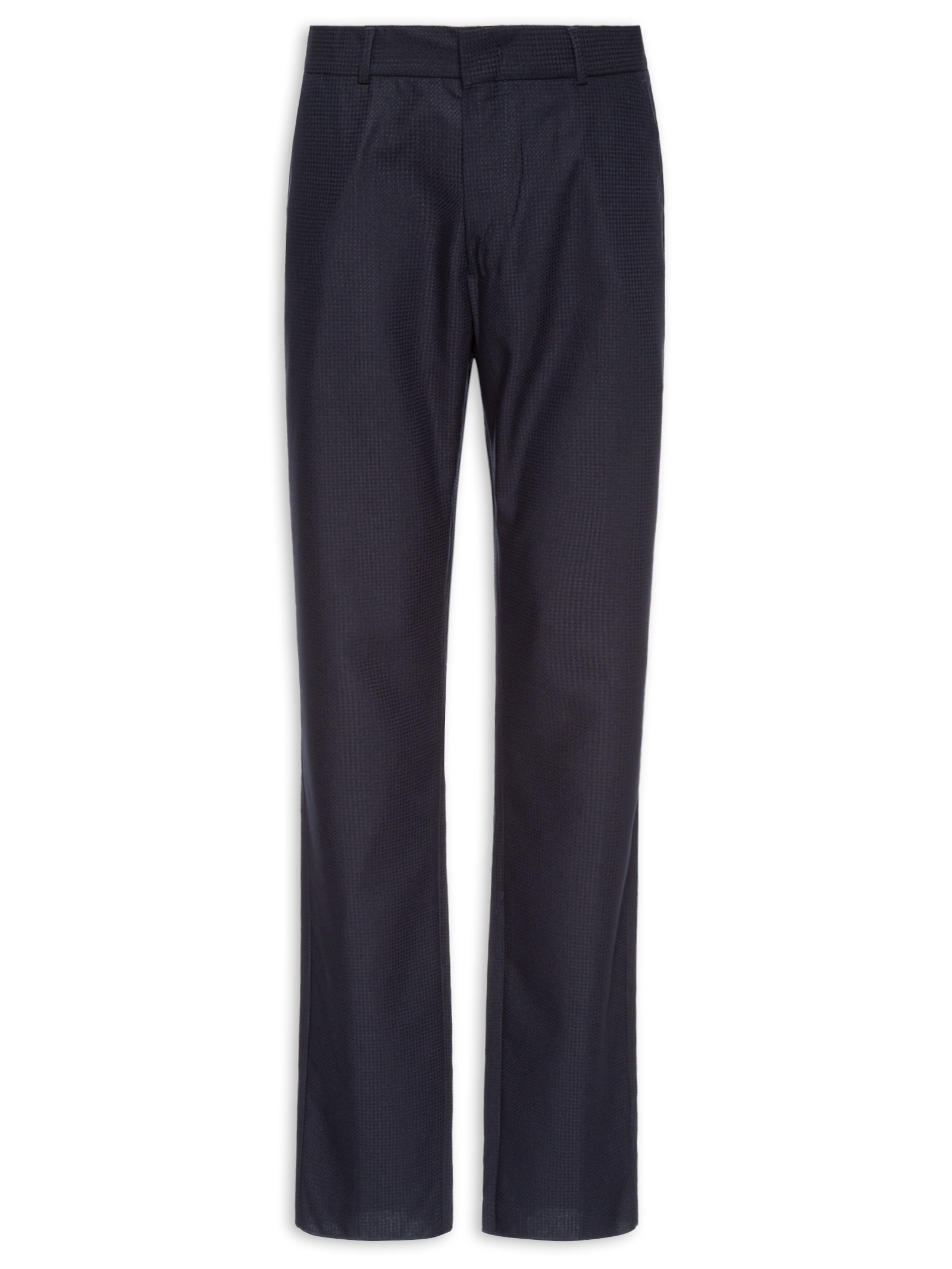 Calça Masculina Alfaiataria Padronagem Slim Azul '2 Essential
