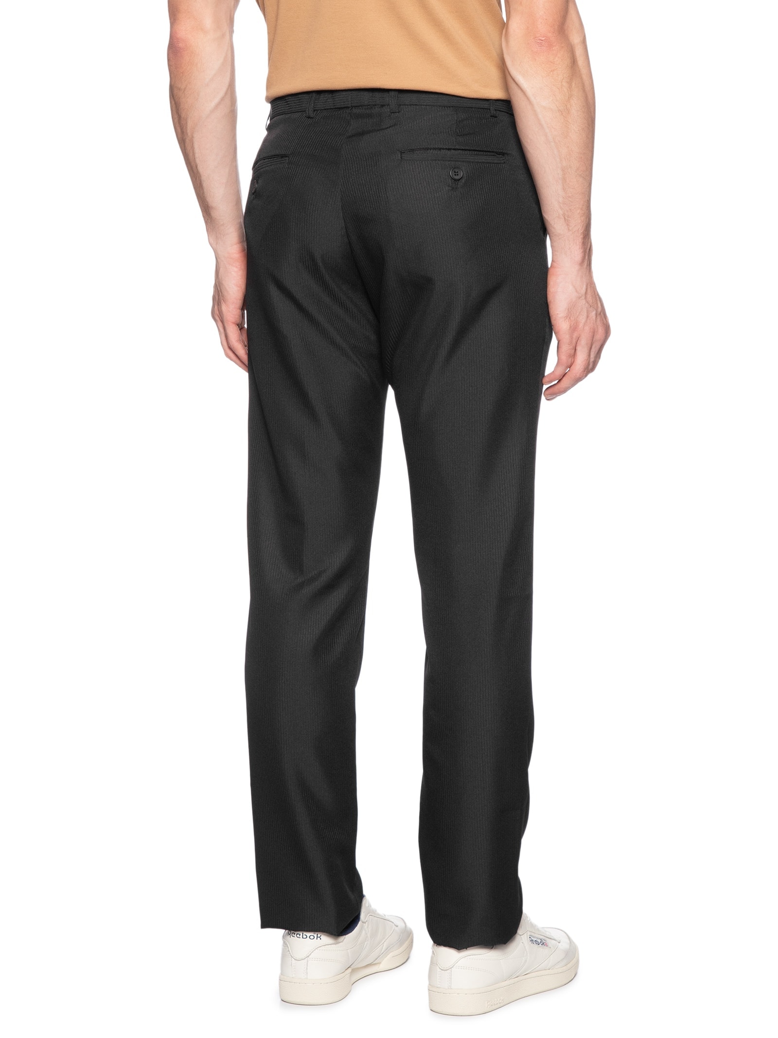 Calça Masculina Alfaiataria Relevo Preto '2 Essential