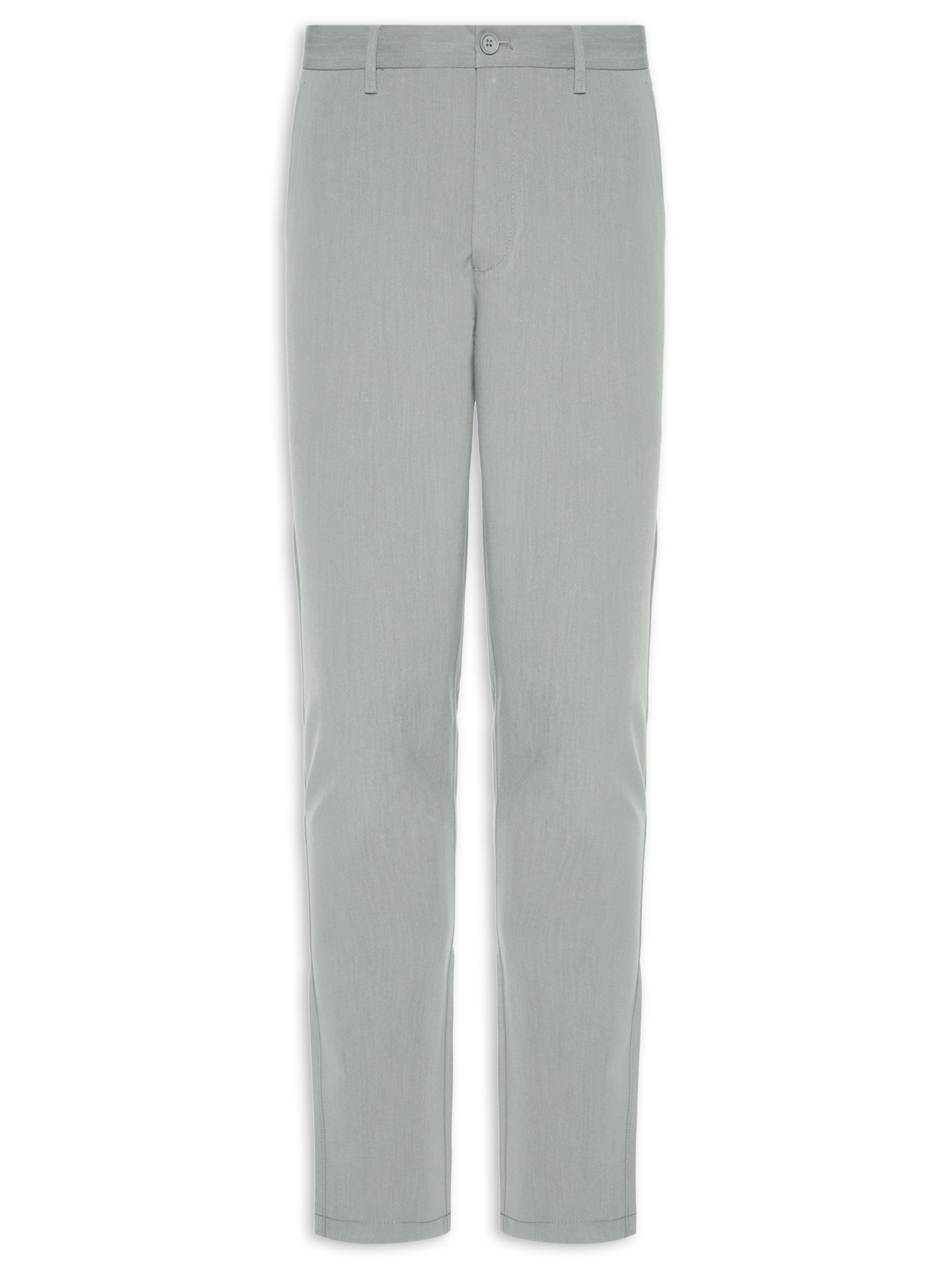 Calça Masculina Alfaiataria Reta Cinza '2 Essential